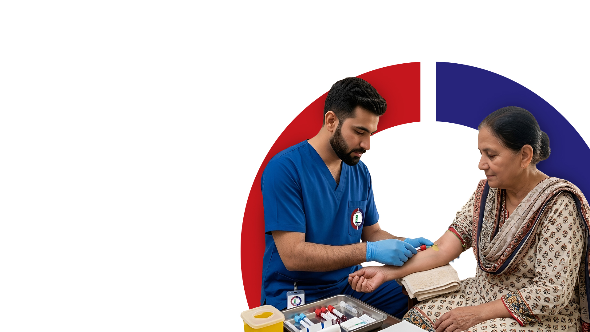 Home sample collection banner